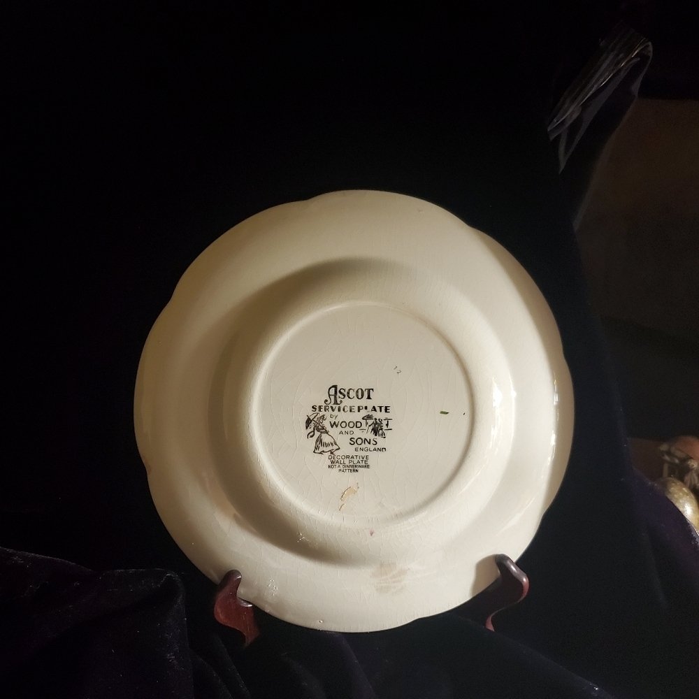 Ascot Service Plate by Wood and Sons England Alpine White Ironstone Large - Picture 6 of 16